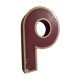 Sign letter P