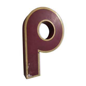 Sign letter P