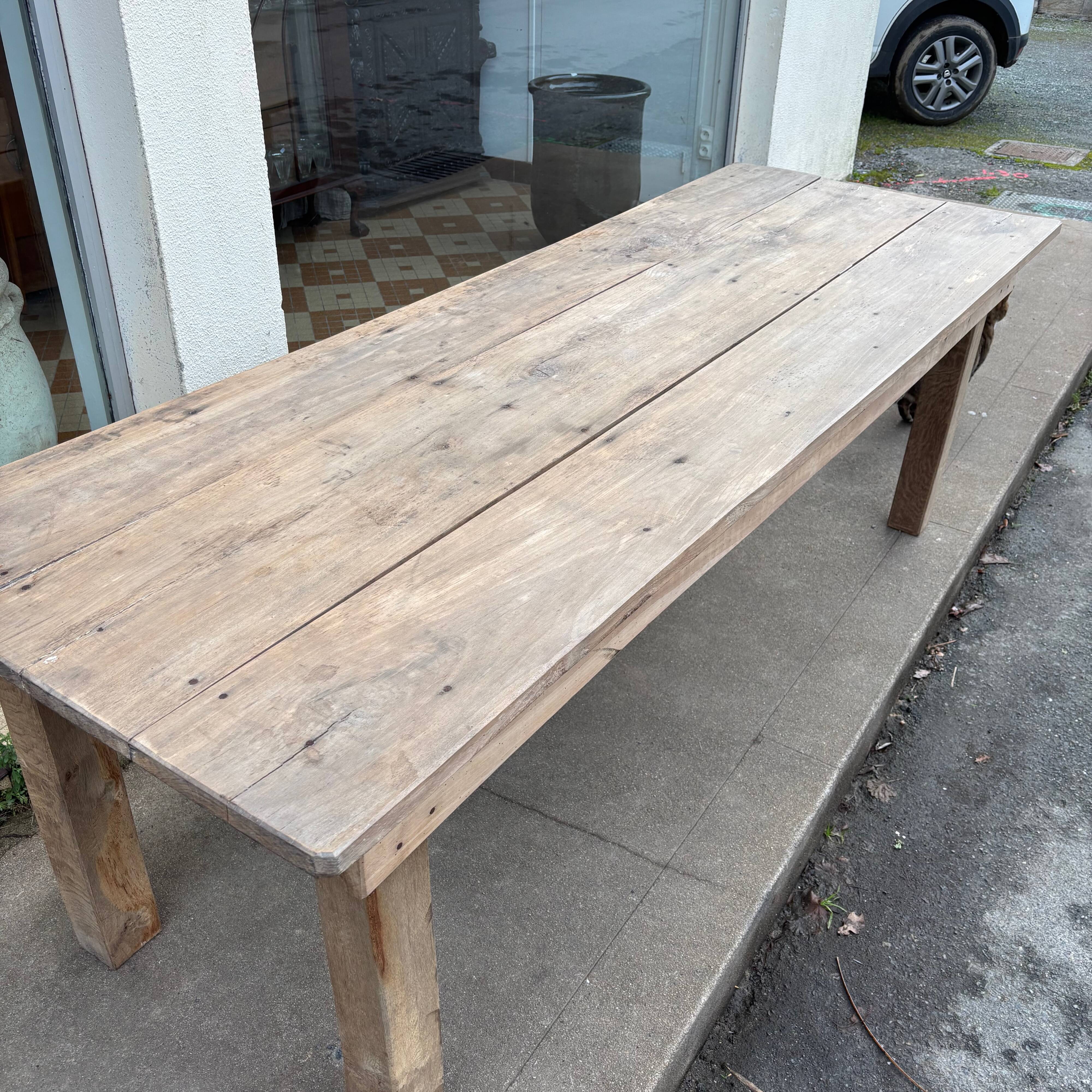 Table de ferme en hêtre