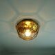 vintage 1960s 70s glashuette limburg CEILING LAMP bubble glass shade and brass
