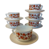 Six Scania Arcopal coffee cups