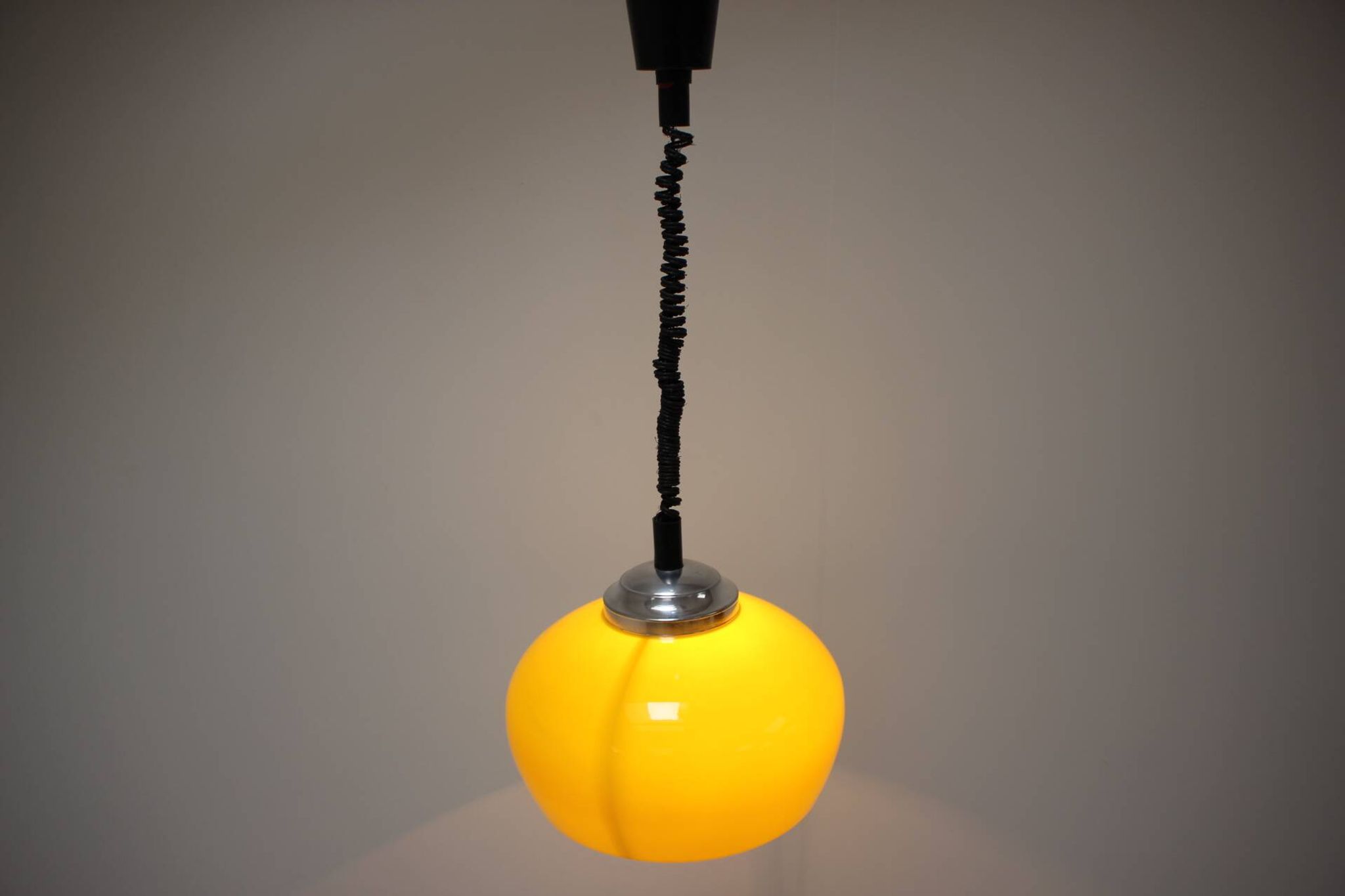 Adjustable Mid Century Pendant in the style of Meblo, 1980's, Czechoslovakia