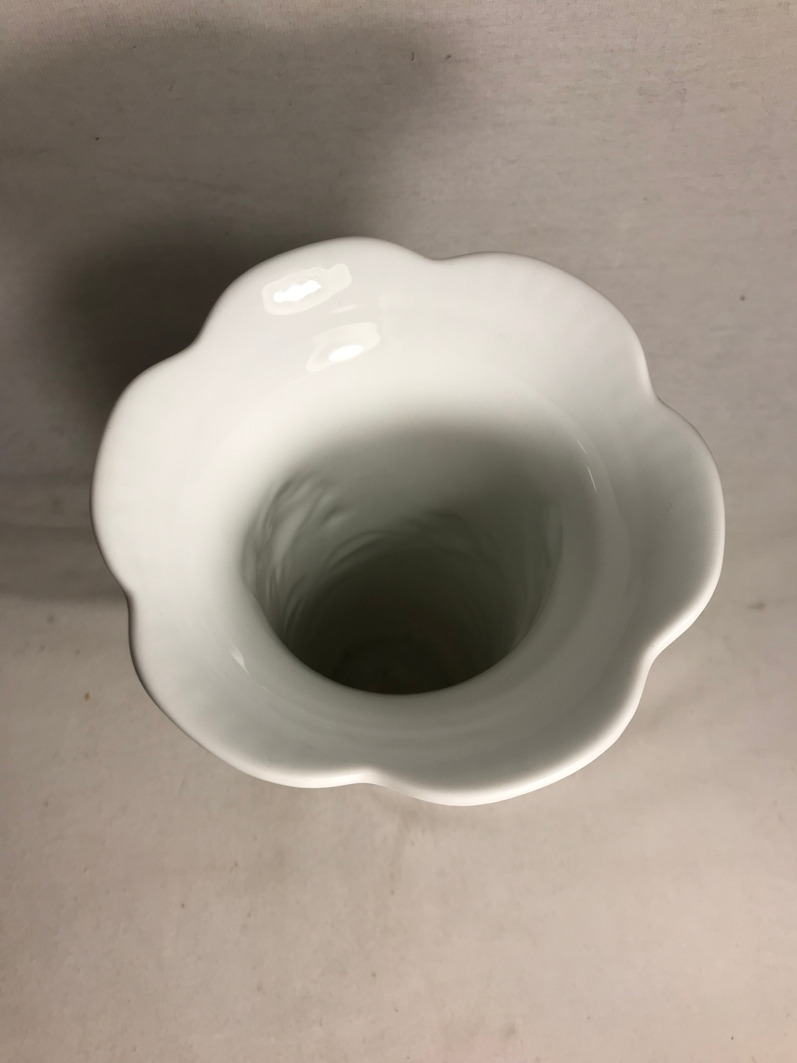 Former kaiser germany drawing biscuit porcelain vase roses signed vintage
