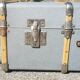 Vintage wooden travel trunk stamped bagage j.m.g.é.
