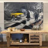 Raw wood workbench
