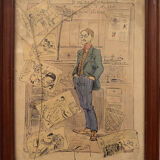 Tableau de Georges Henry Hautot - Caricature