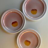 Trio of seventies dessert plates