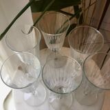 6 flûtes à champagne ciselées