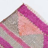 Pink Brown Turkish Runner Rug 86x300Cm SKU 18158