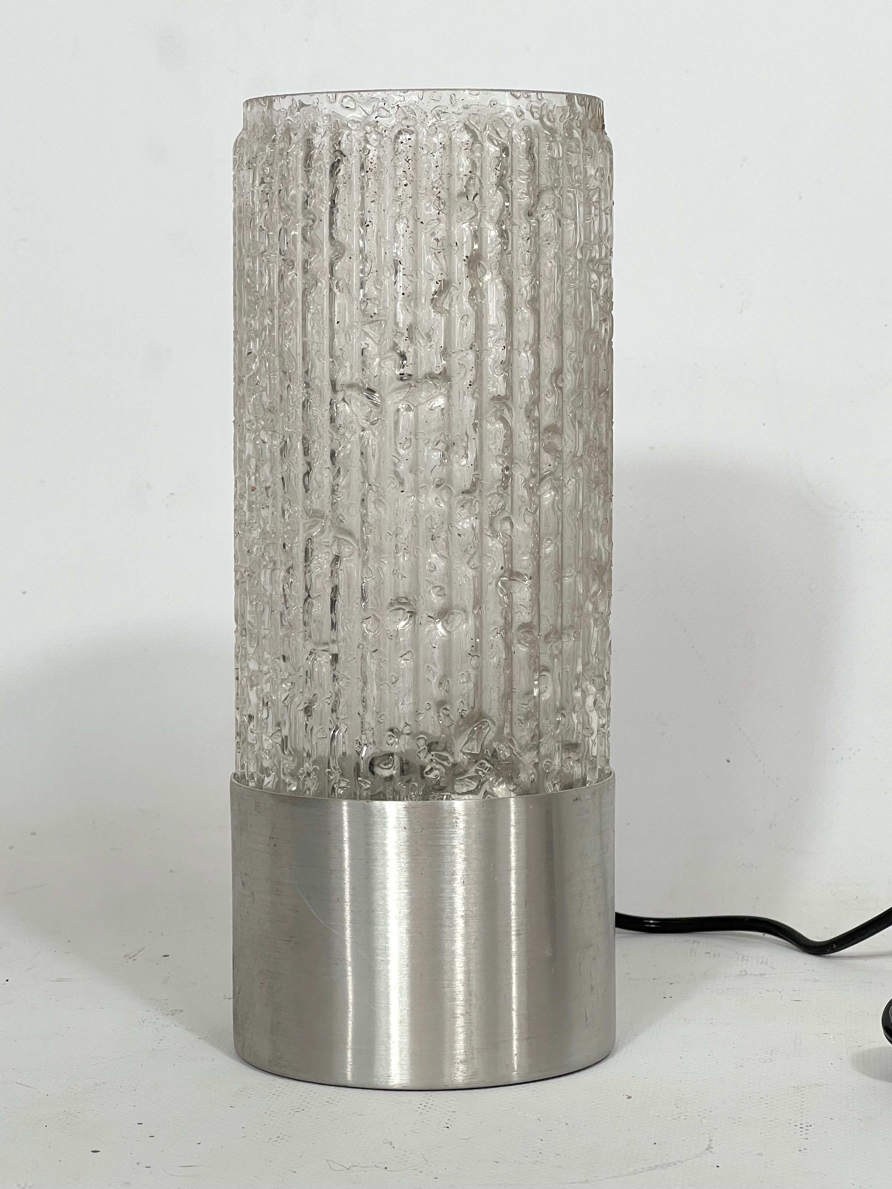 Stilux Milano, vintage glass table lamp model Albenga from 60s