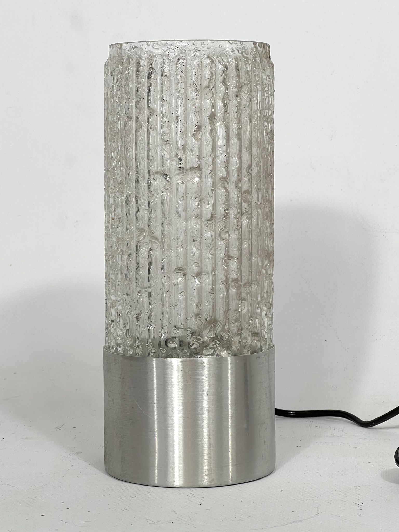 Stilux Milano, vintage glass table lamp model Albenga from 60s