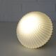 Vintage White Glass Semi Flush Mount Light - Mid Century Modern Redesign