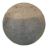 Round globe made of cracked glass