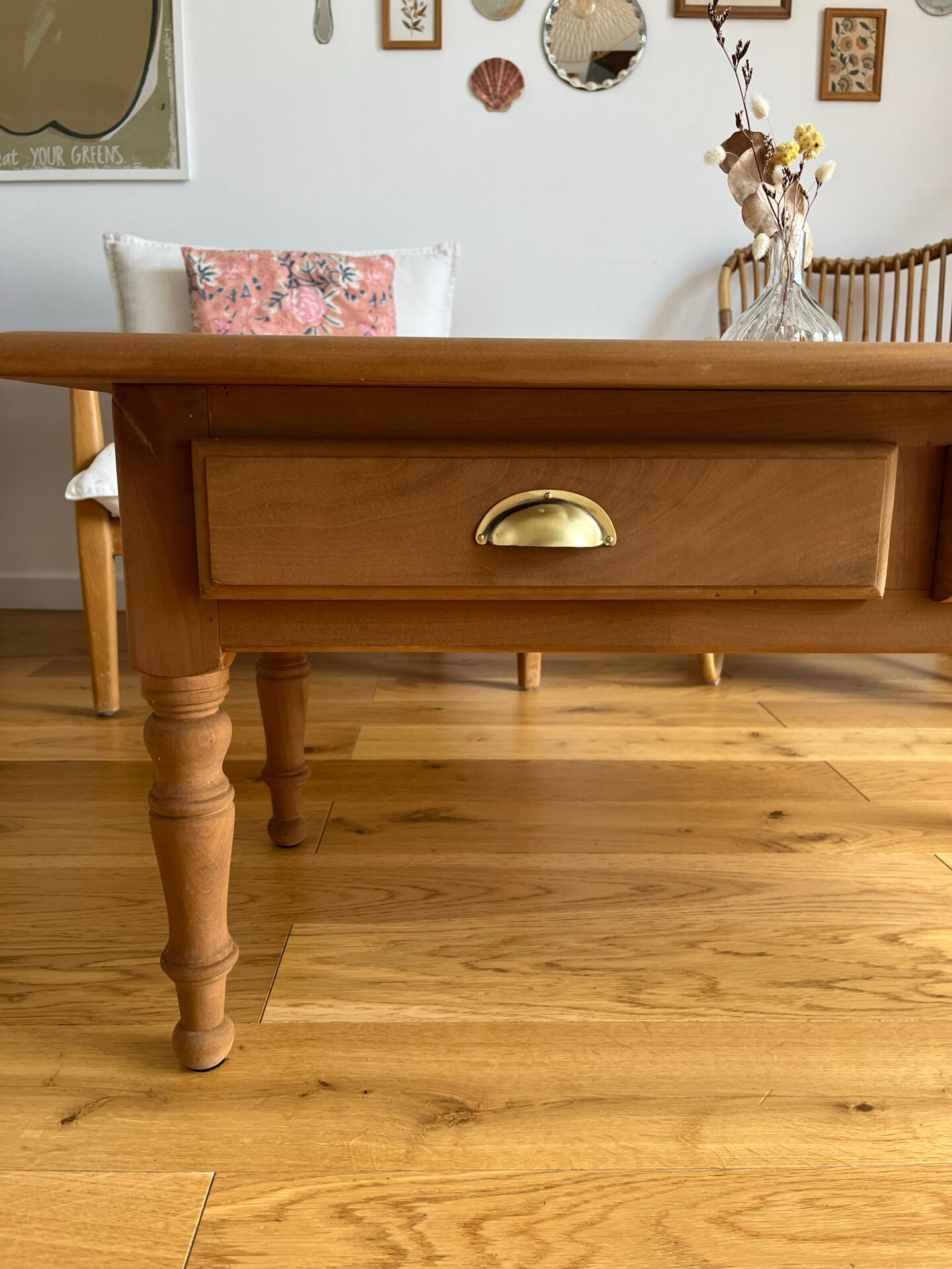 Table basse rénovée