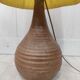 Sandstone lamp and wool lampshade
