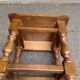 Tabouret table de chevet espagnole en chêne massif années 50