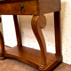 Empire console in walnut and marble top XIX century
