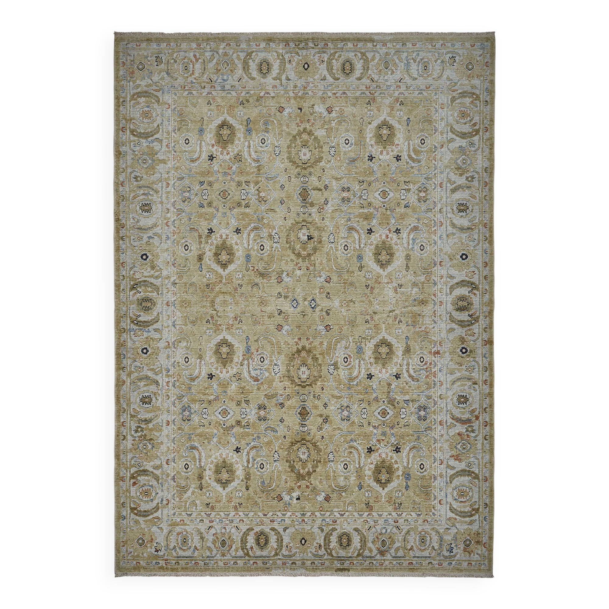 Turkish Handcrafted Loom Oushak Rug 207 cm x 294 cm