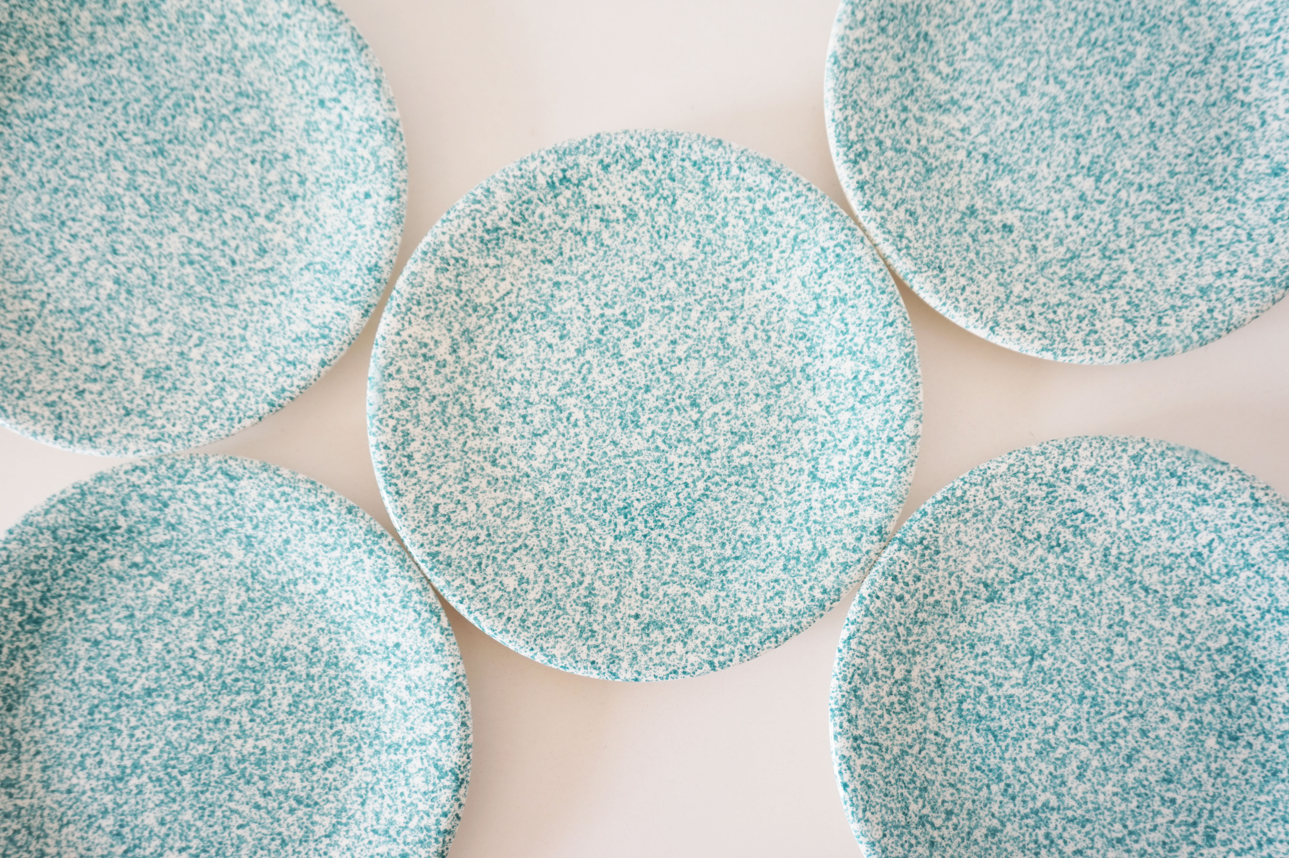 Set of 5 Italian plates Ceramica Dalia Castelforte