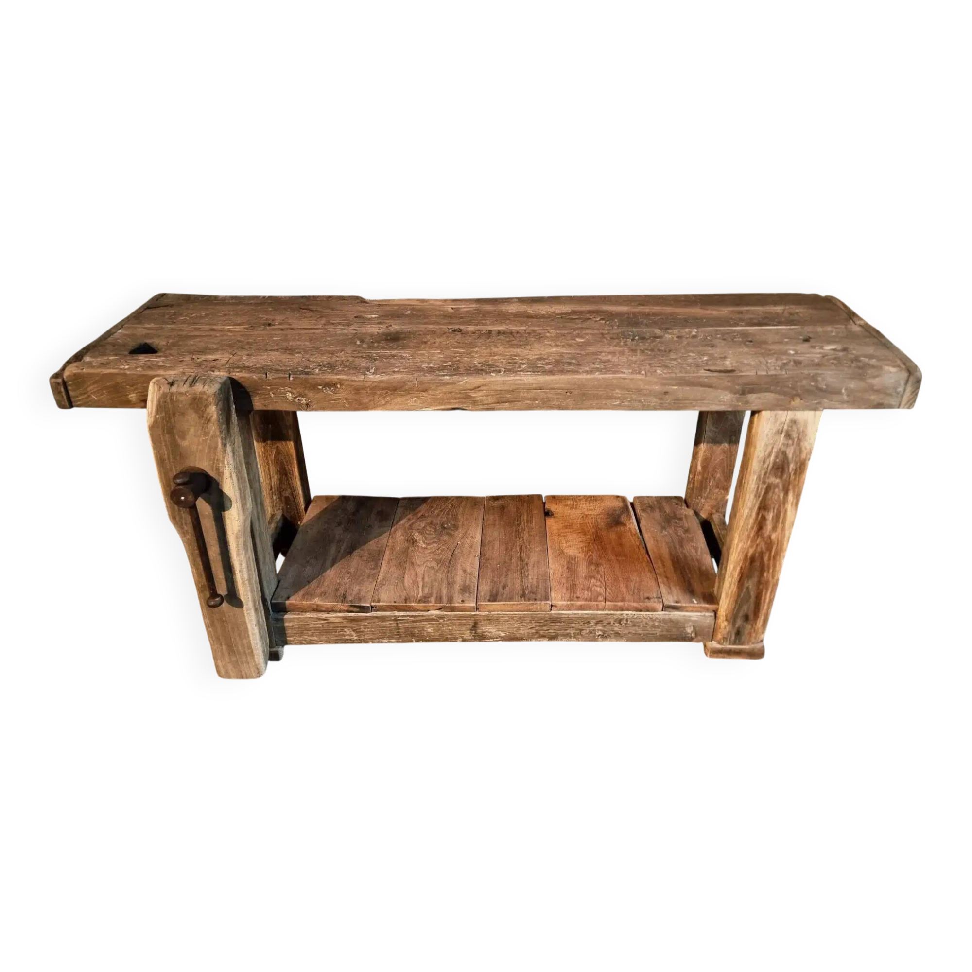Antique oak workbench, circa 1900