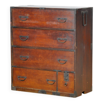 Japanese Tansu chest of drawers, circa 1890