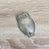 Vintage owl pewter cup