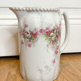 Painted ceramic water decanter