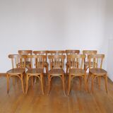 Set of 10 baumann bistro chairs