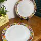 Two large round Bavaria porcelain dishes