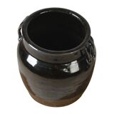 Hú - Black enamelled Chinese confit pot no. 3