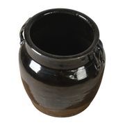 Hú - Black enamelled Chinese confit pot no. 3