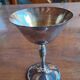 Silver-plated dessert or champagne glass