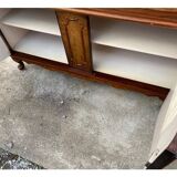 Chippendale style window medium oak color