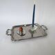 Vintage Stainless Steel Alfra Alessi Serving Tray with Handles
