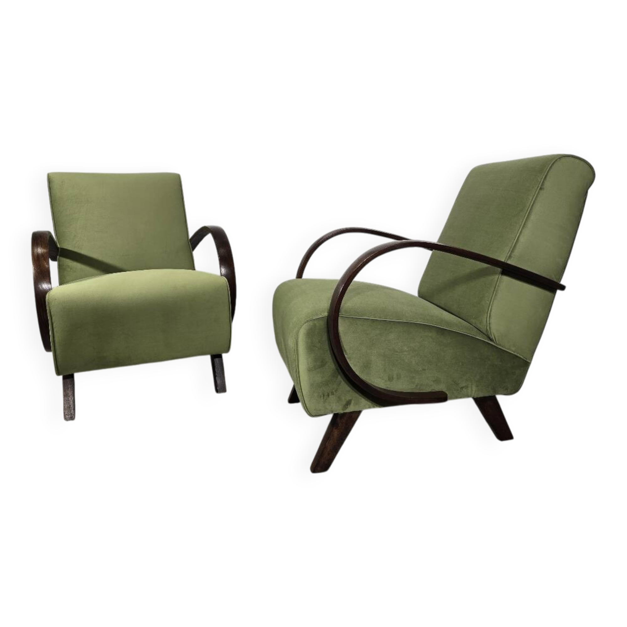 Set of Lounge Chairs by Jindrich Halabala, 1940s