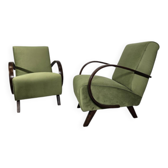Set of Lounge Chairs by Jindrich Halabala, 1940s