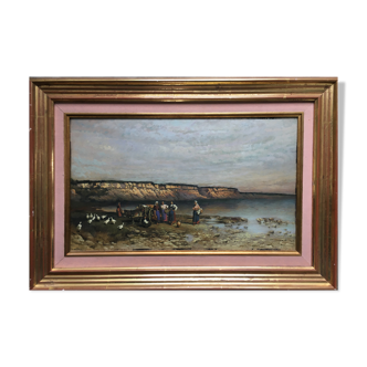 Painting "Farmers by the Sea with Their Geese" 11th century Marine HSP