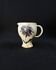 Pyrite stoneware pitcher with thistle decoration signed Suzanne Dauliach, 1970s
