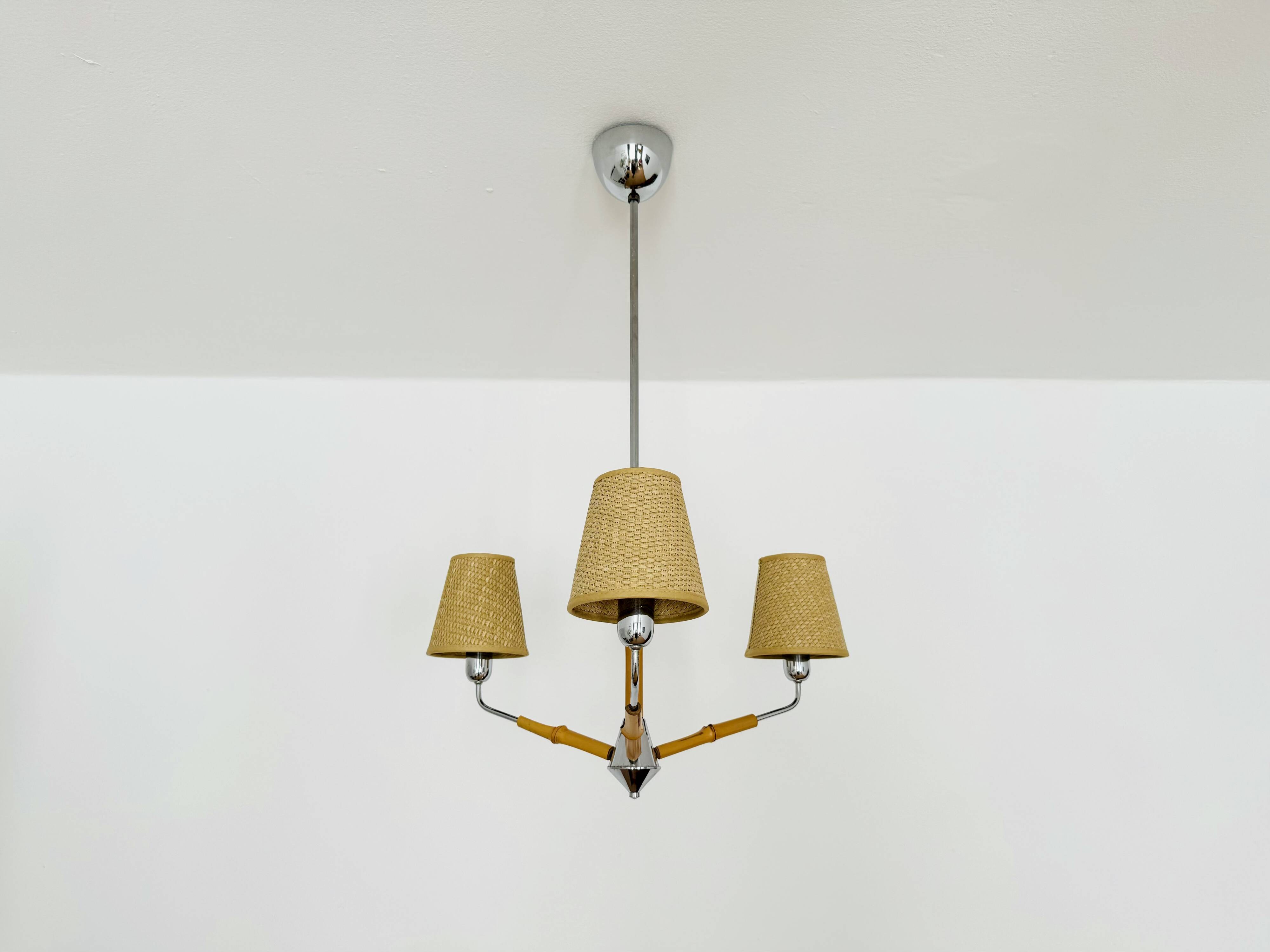 Bamboo Chandelier by Rupert Nikoll