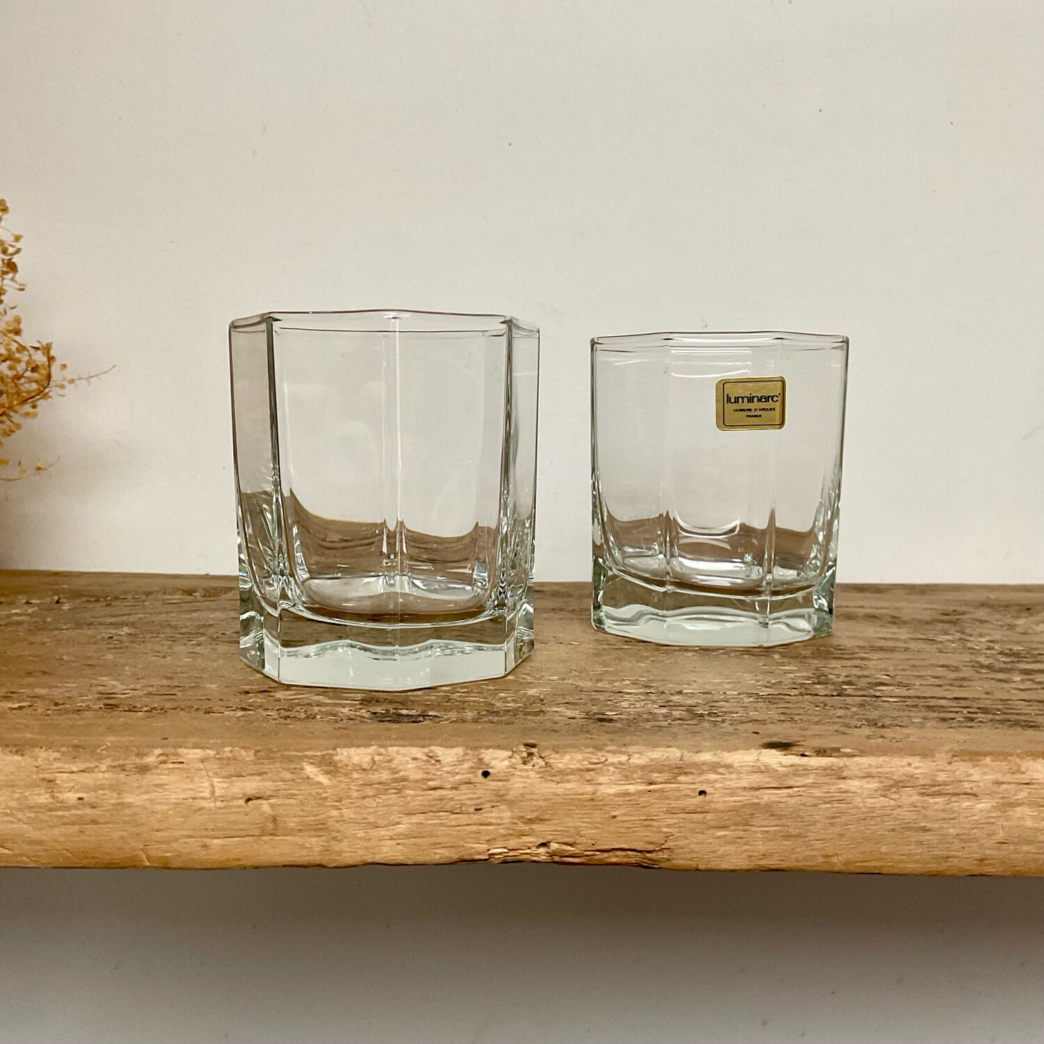 6 vintage LUMINARC “Octime” glasses
