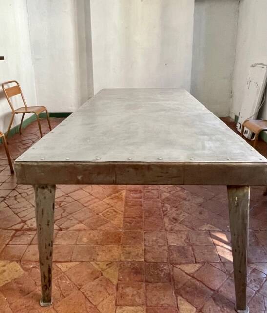 Industrial iron table