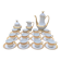 Coffee service – Vintage porcelain gilded with gold – Porcelena Silvestre