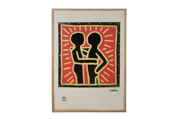 Keith Haring. Numbered colour silkscreen. 1990s.