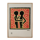 Keith Haring. Numbered colour silkscreen. 1990s.