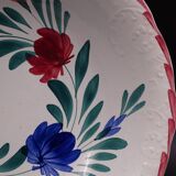 Large earthenware bowl of Moulin-des-Loups - Floral decoration - Around 1960