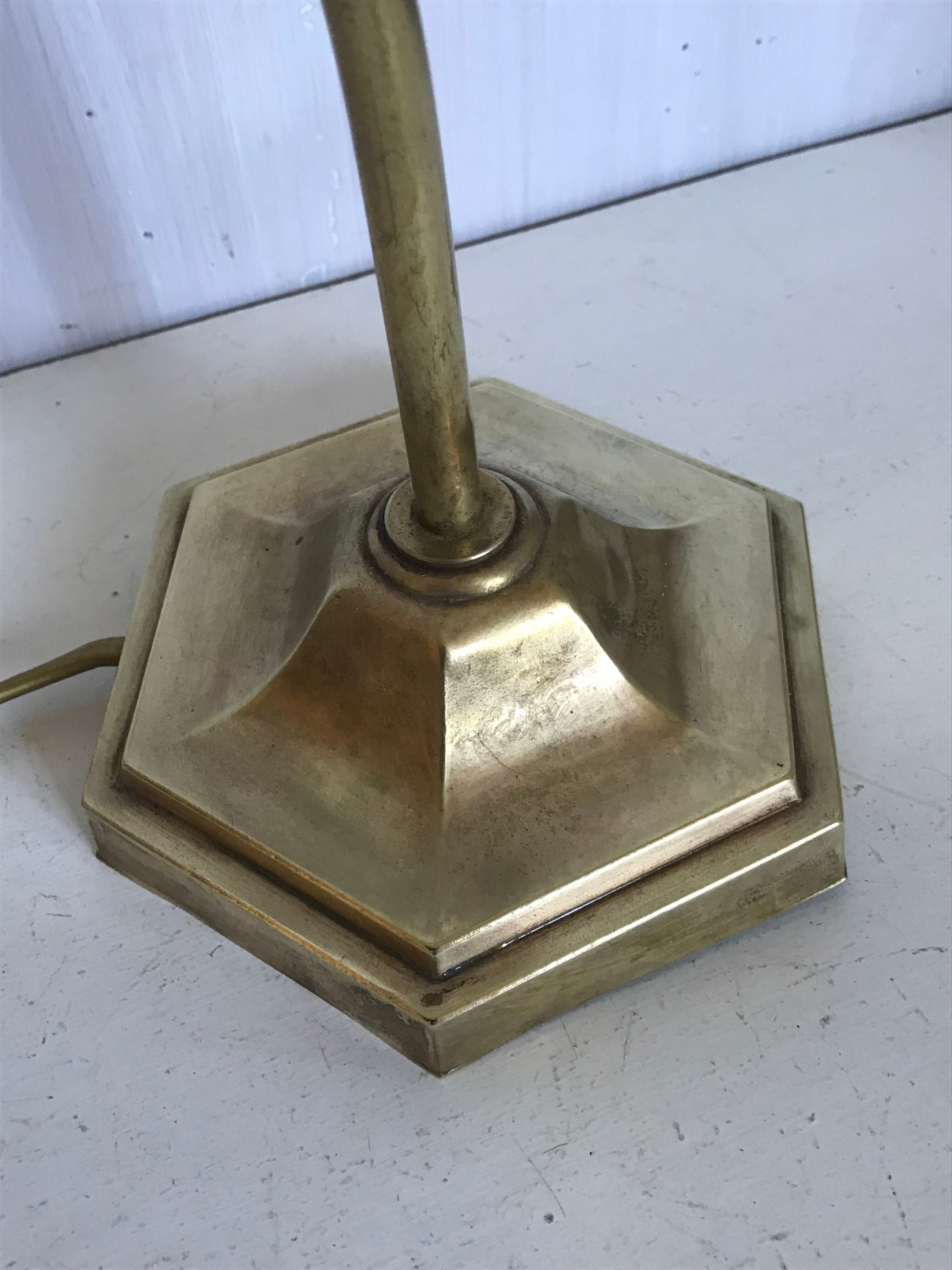 Brass gooseneck lamp