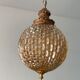 Lantern suspension in glass and brass