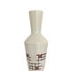 Vase vintage abstrait à motifs géométriques ouest-allemand 2038/25
