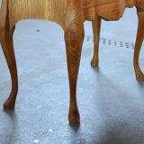 Vintage 1960s Danish Modern Oak Nightstands, Henning Kjærnulf Baroque style