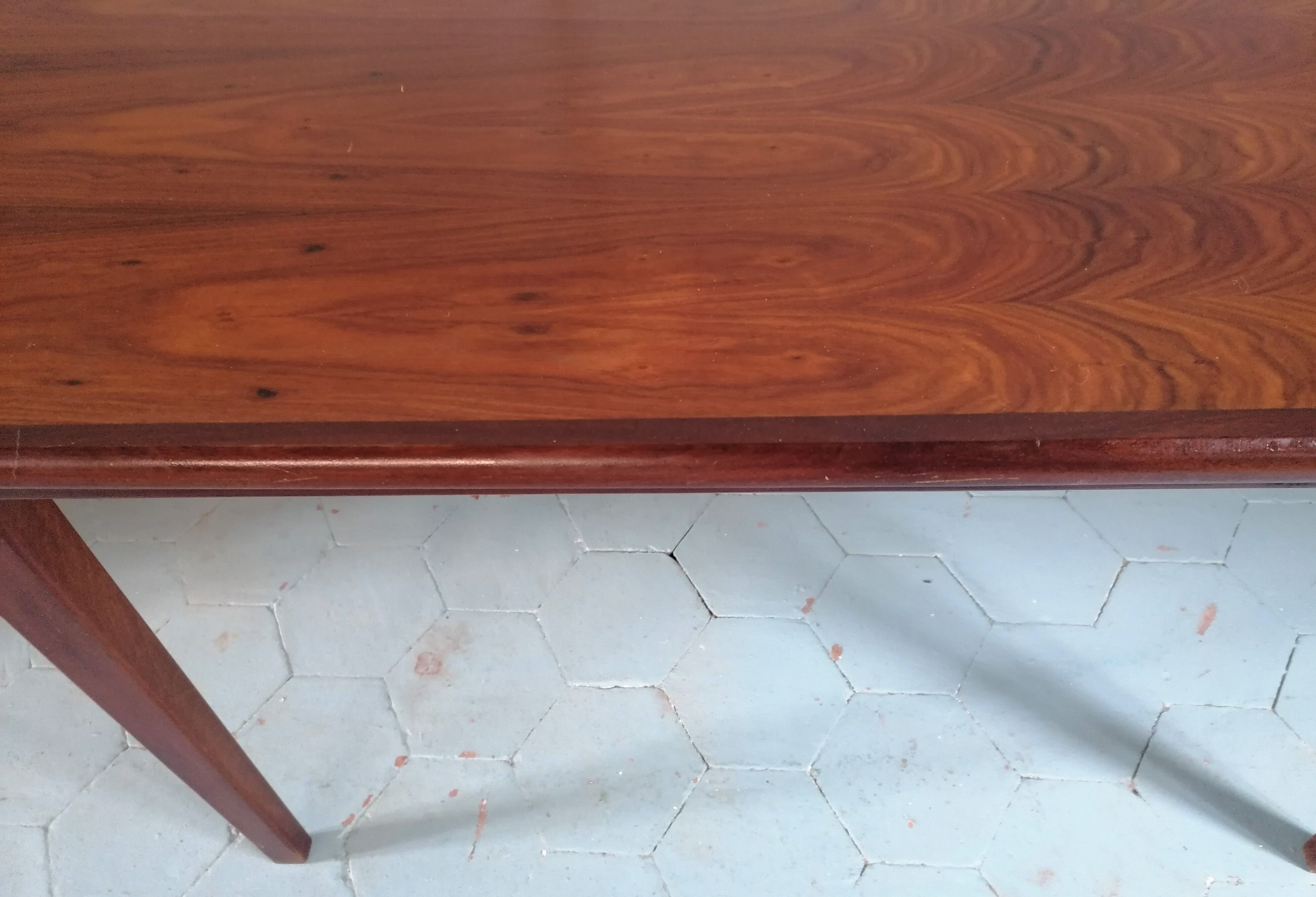 Table teck avec rallonges